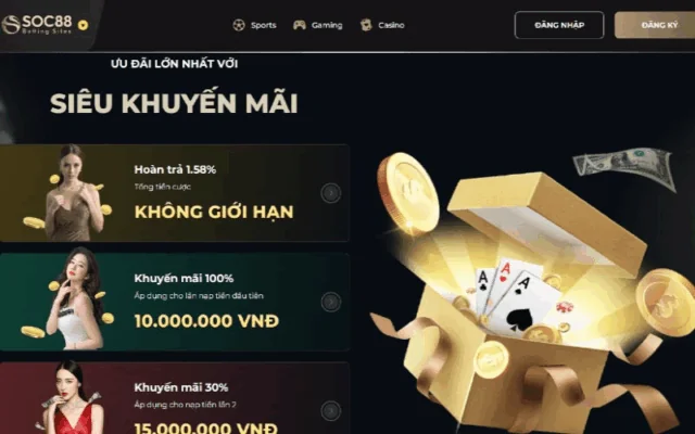 Soc88 Ưu Đãi Đột Phá Cho Thành Viên Mới Và Cũ